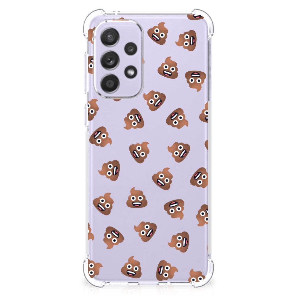 Doorzichtige Silicone Hoesje voor Samsung Galaxy A33 Poep Emojis B2C Telecom