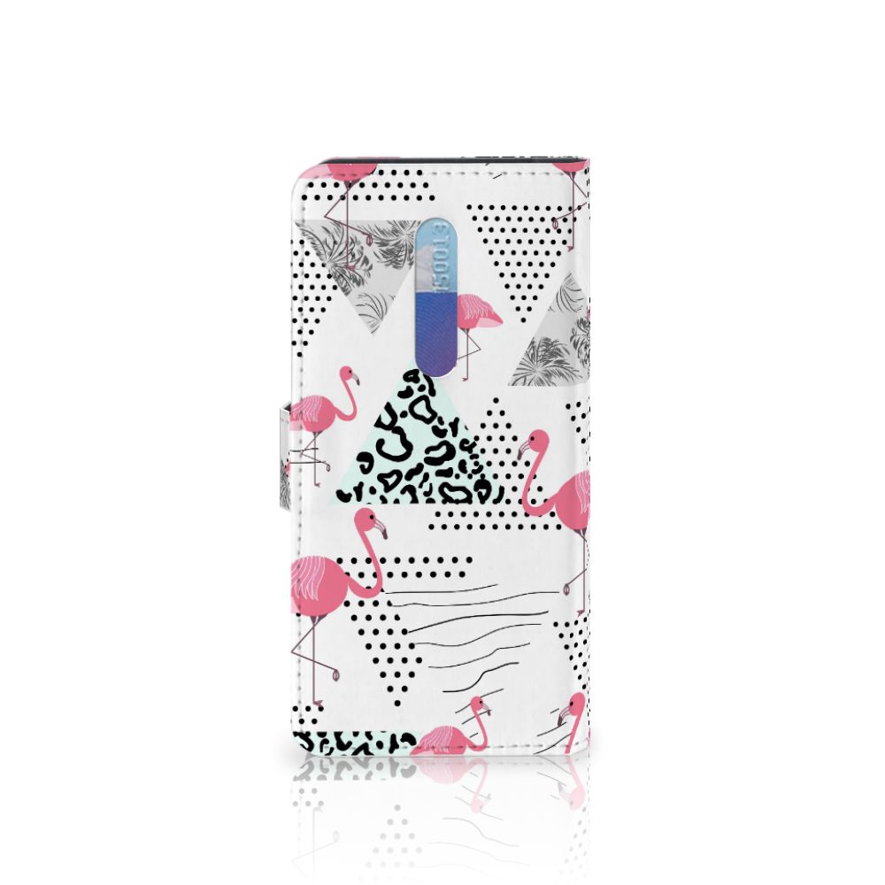 Xiaomi Redmi K20 Pro Telefoonhoesje met Pasjes Flamingo Triangle
