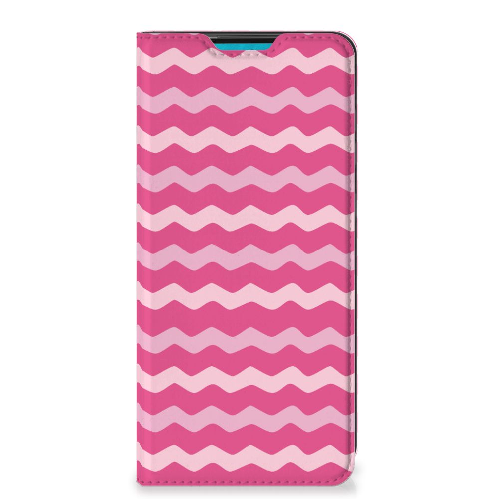 Samsung Galaxy A73 Hoesje met Magneet Waves Pink - B2C Telecom