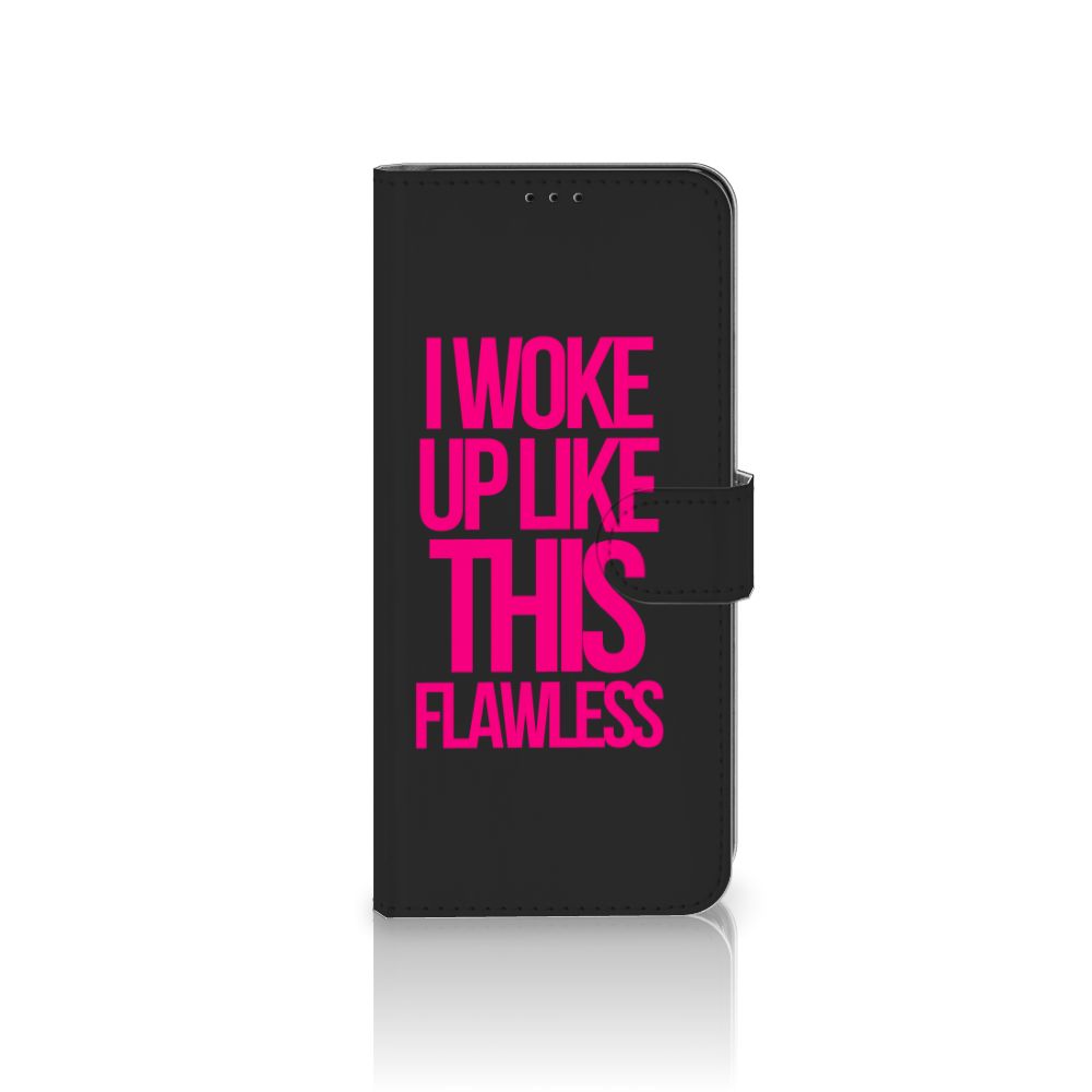 Samsung Galaxy S21 Ultra Hoesje met naam Woke Up - Origineel Cadeau Zelf Maken