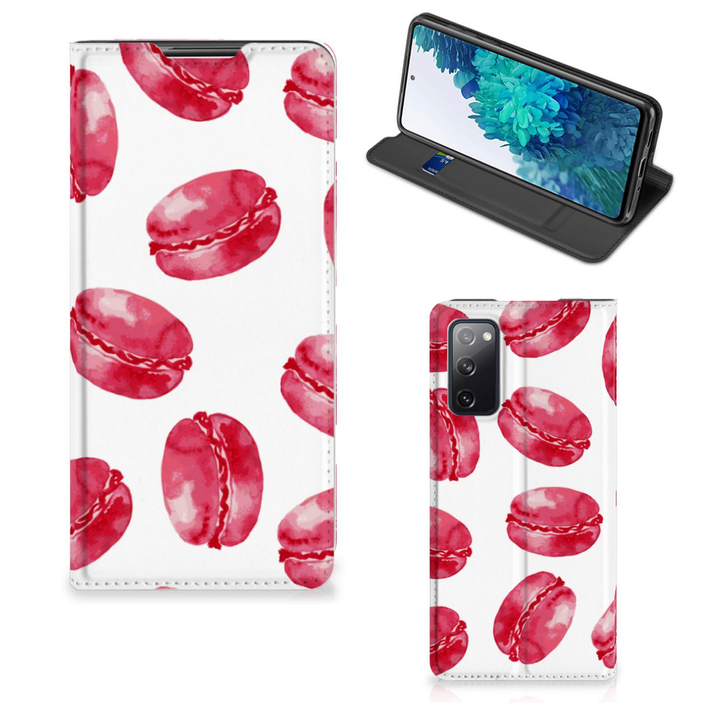Samsung Galaxy S20 FE Flip Style Cover Pink Macarons - B2C Telecom