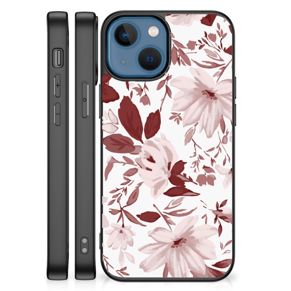 Kleurrijke Telefoonhoesje Apple iPhone 13 mini Watercolor Flowers B2C Telecom