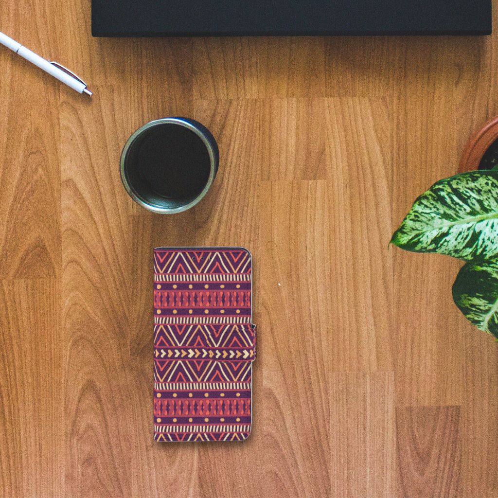 Alcatel 1B (2020) Telefoon Hoesje Aztec Paars