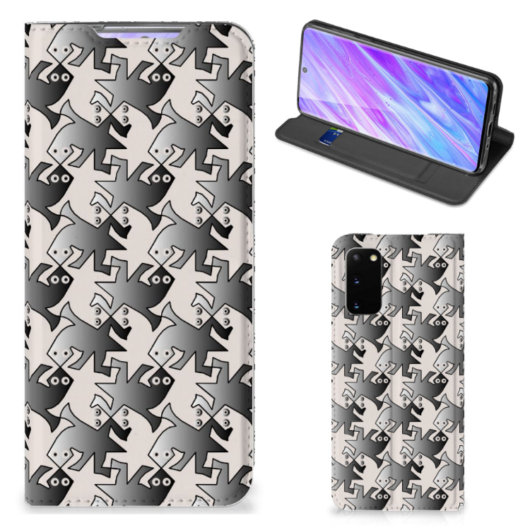 Samsung Galaxy S20 Hoesje maken Salamander Grey - B2C Telecom