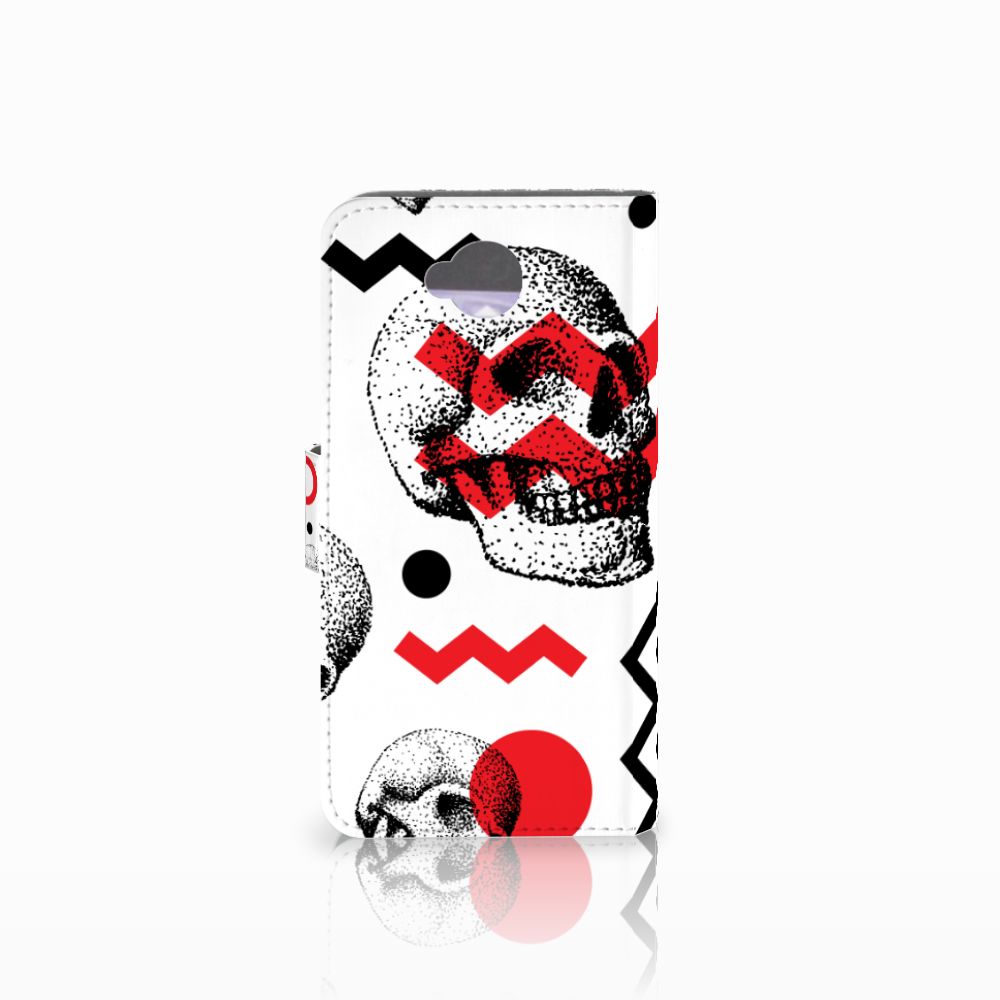 Telefoonhoesje met Naam Microsoft Lumia 650 Skull Red