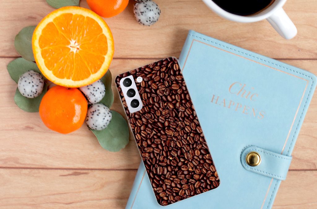 Samsung Galaxy S21 Plus Siliconen Case Koffiebonen B2C Telecom