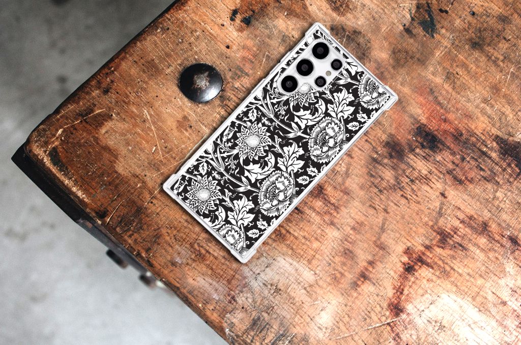 Samsung Galaxy S22 Ultra Case Black Flowers B2C Telecom