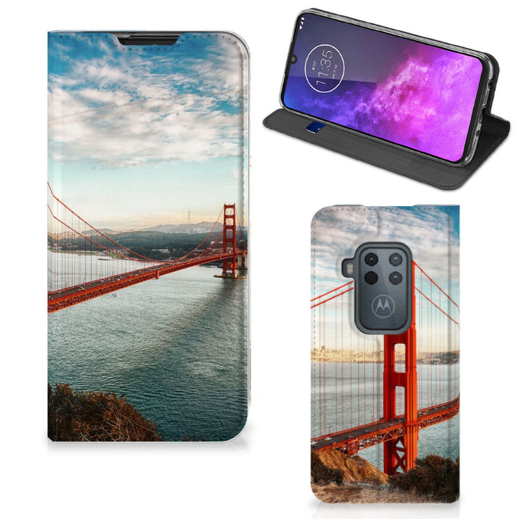 Motorola One Zoom Book Cover Golden Gate Bridge