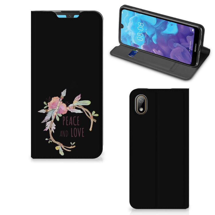 Huawei Y5 (2019) Magnet Case Boho Text