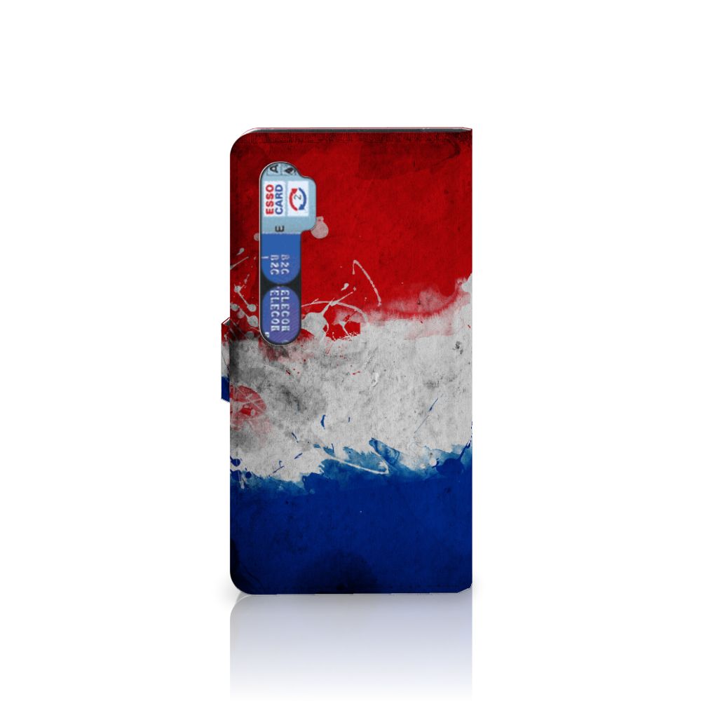 Xiaomi Mi Note 10 Pro Bookstyle Case Nederland met artistiek design van de Nederlandse vlag