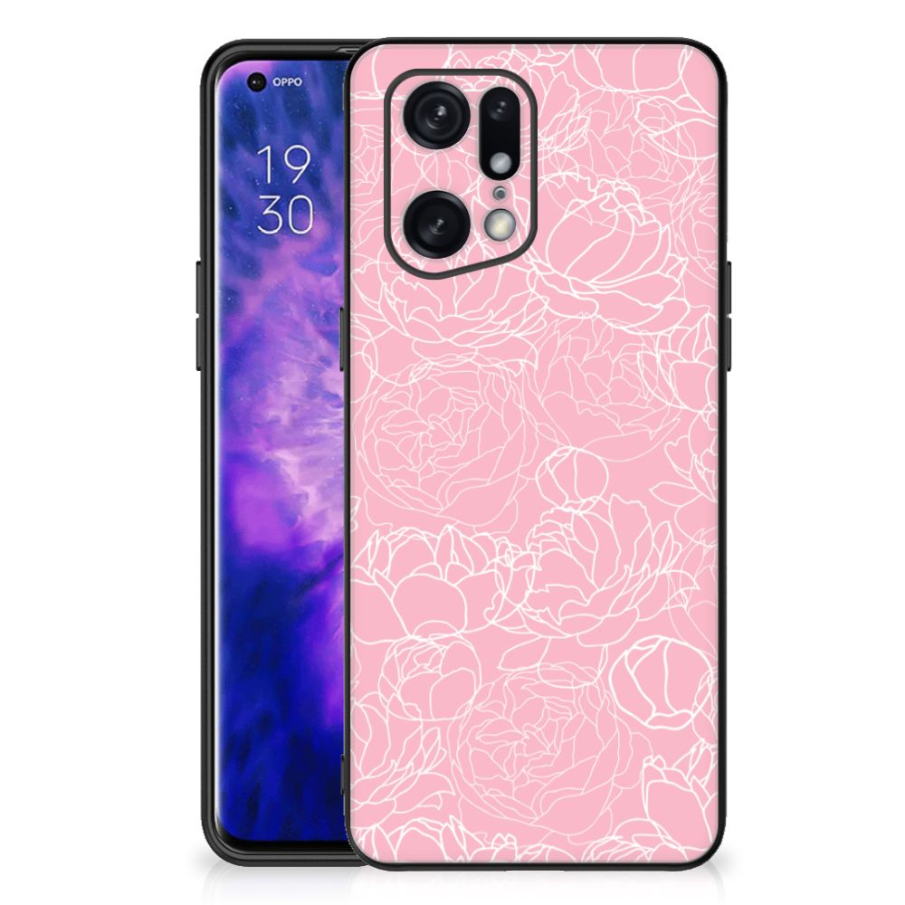 OPPO Find X5 Pro Bloemen Hoesje White Flowers