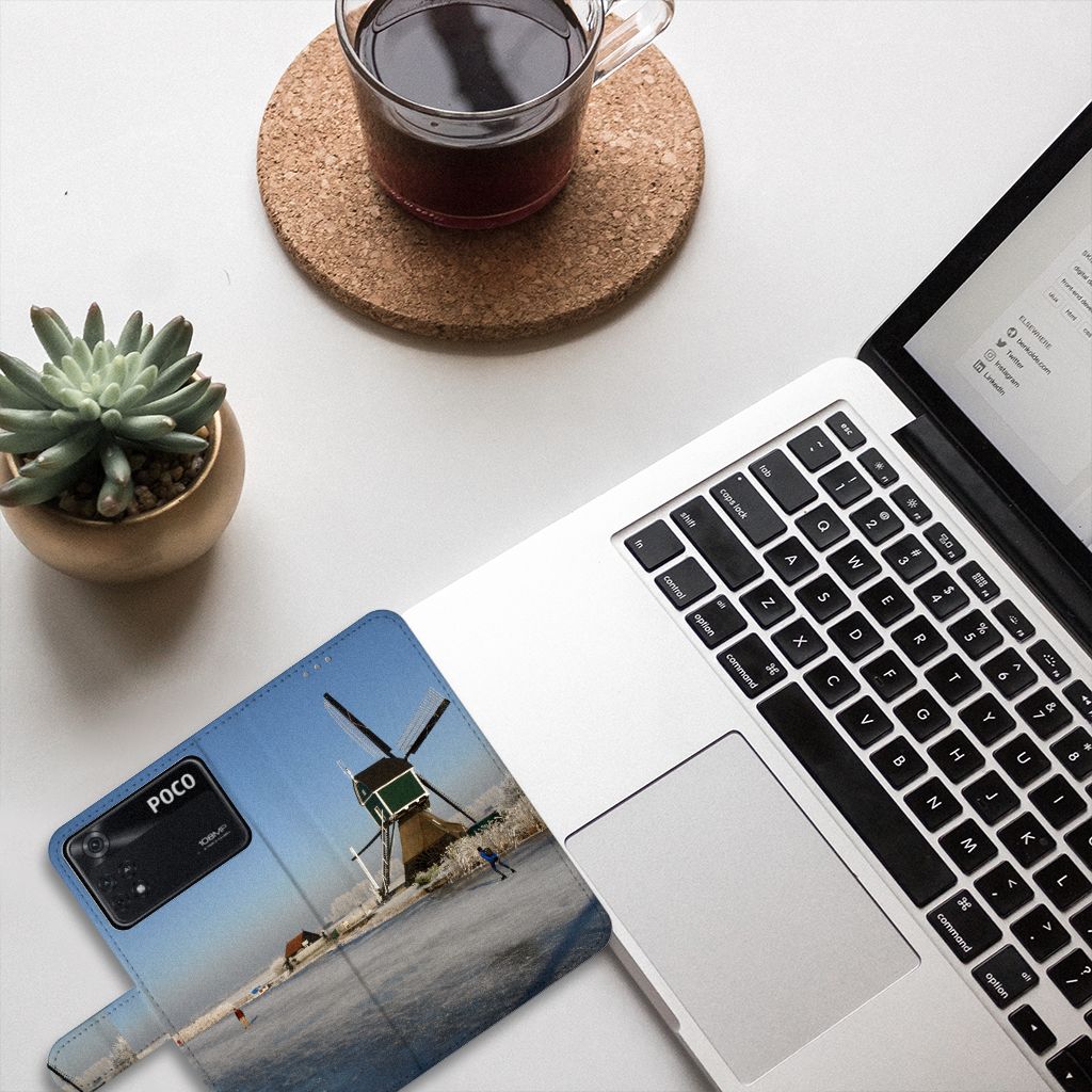 Xiaomi Poco X4 Pro 5G Flip Cover Schaatsers