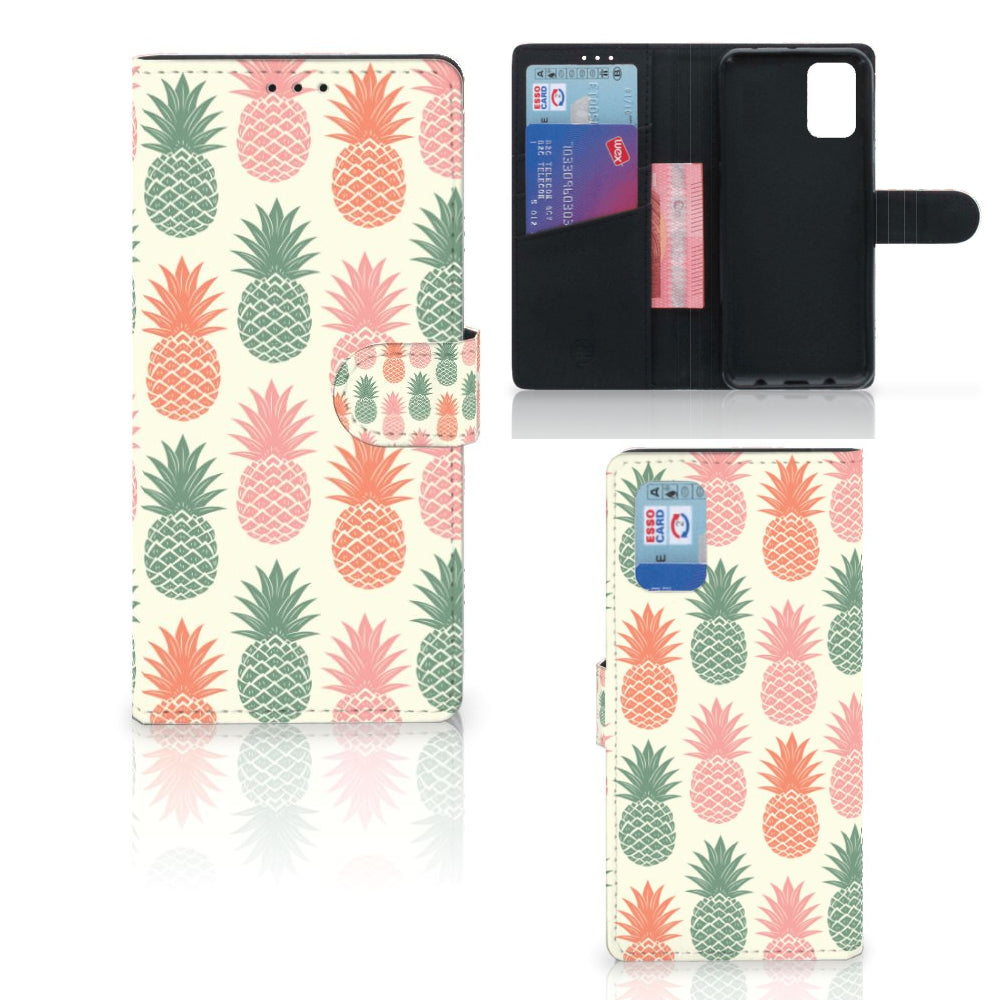 Samsung Galaxy A02s | M02s Book Cover Ananas