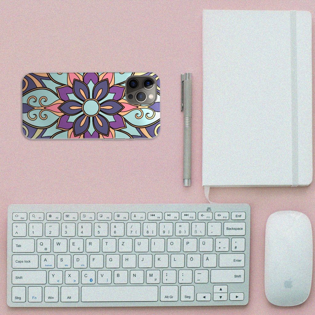 iPhone 12 Pro Max TPU Case Purple Flower B2C Telecom