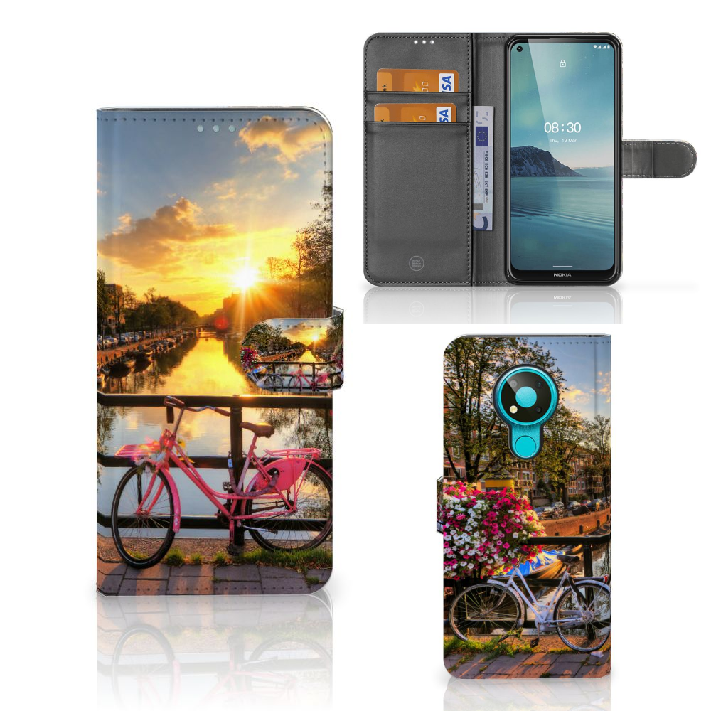 Nokia 3.4 Flip Cover Amsterdamse Grachten