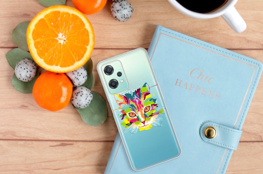 OnePlus Nord CE 2 Lite Telefoonhoesje met Naam Cat Color B2C Telecom