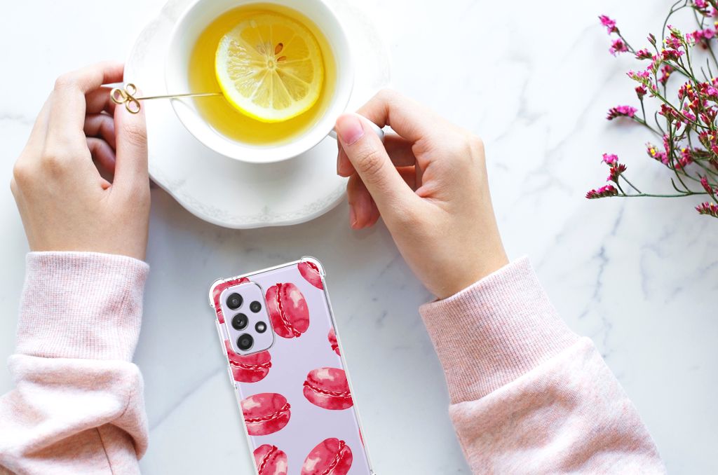Samsung Galaxy A33 Beschermhoes Pink Macarons B2C Telecom