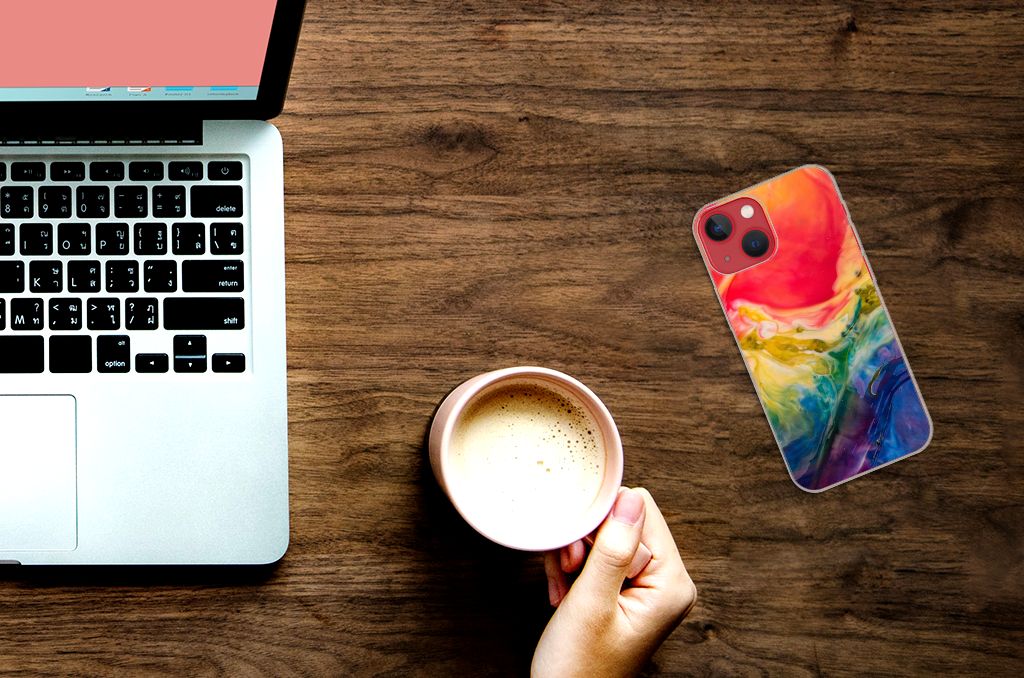 Hoesje maken Apple iPhone 13 Watercolor Dark B2C Telecom