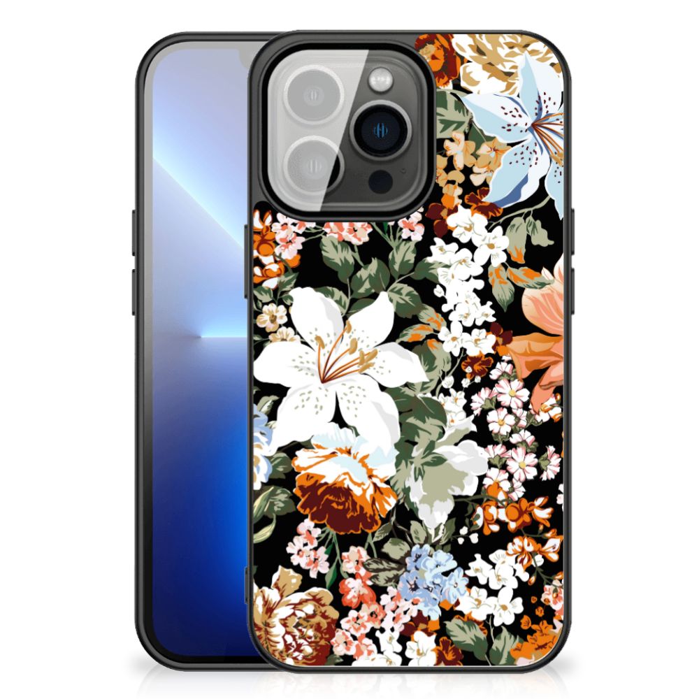 Bloemen Hoesje voor iPhone 13 Pro Max Dark Flowers B2C Telecom