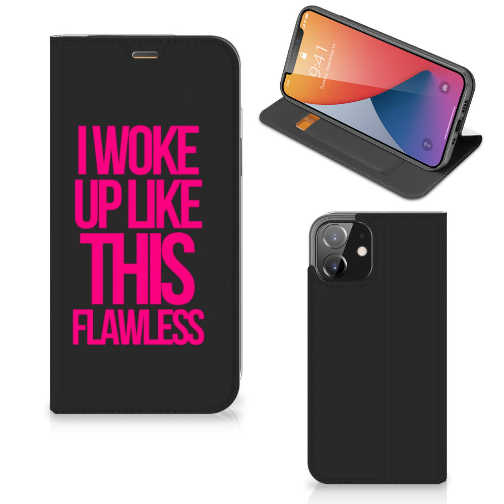 iPhone 12 | iPhone 12 Pro Hoesje met tekst Woke Up - Origineel Cadeau Zelf Maken