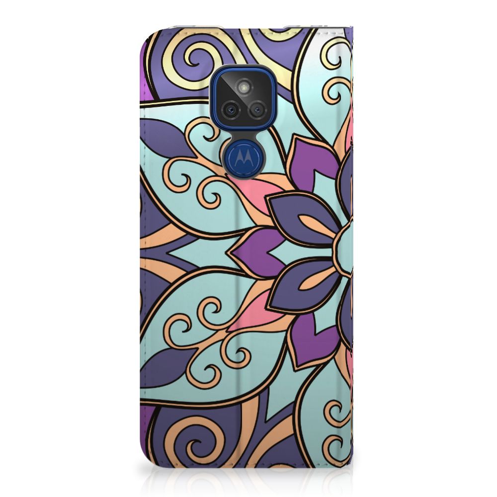Motorola Moto G9 Play Smart Cover Purple Flower - B2C Telecom