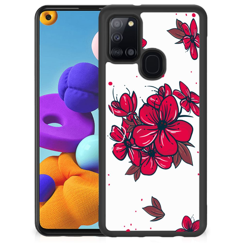 Samsung Galaxy A21s Skin Case Blossom Red