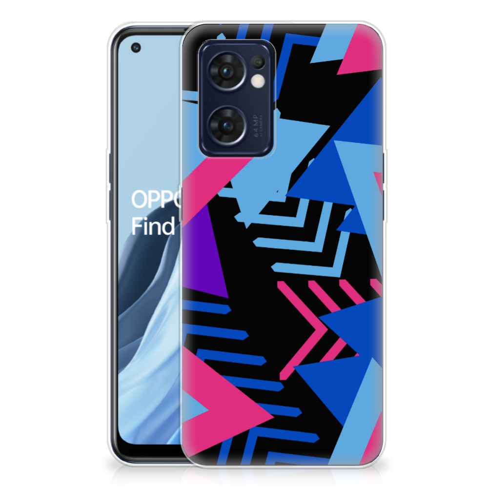 OPPO Reno 7 5G | Find X5 Lite TPU Hoesje Funky Triangle