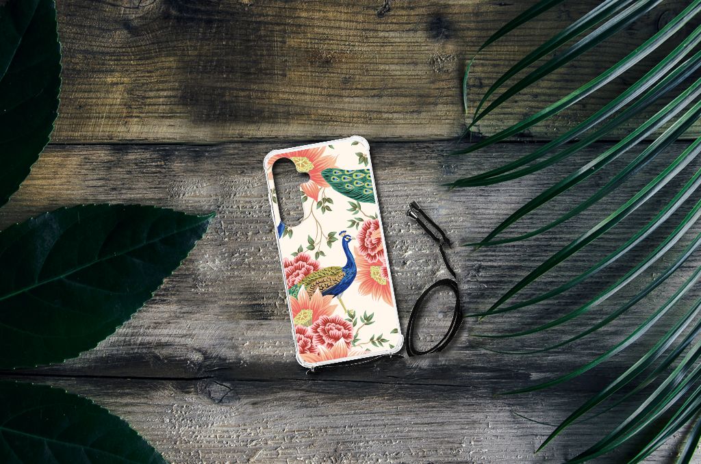 Case Anti-shock voor Samsung Galaxy S24 Plus Pink Peacock B2C Telecom