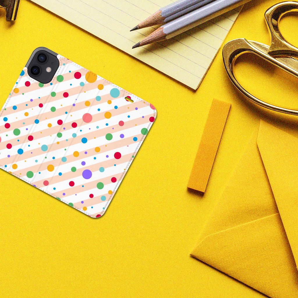 iPhone 12 Mini Hoesje met Magneet Dots - B2C Telecom