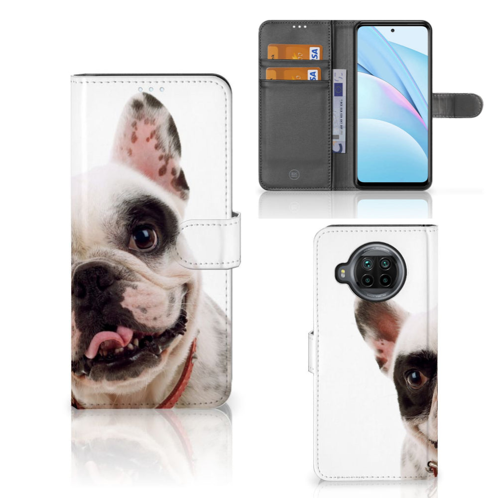 Xiaomi Mi 10T Lite Telefoonhoesje met Pasjes Franse Bulldog