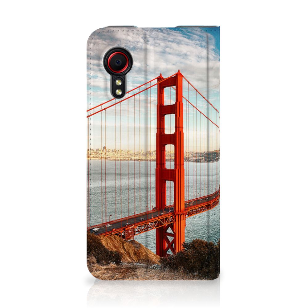 Samsung Galaxy Xcover 5 Book Cover Golden Gate Bridge - B2C Telecom