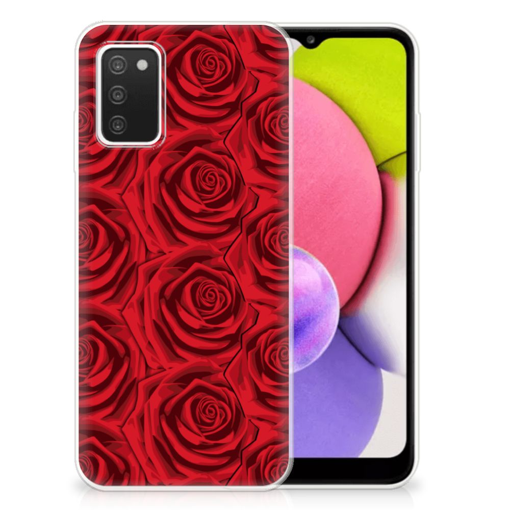 Samsung Galaxy A03S TPU Case Red Roses B2C Telecom