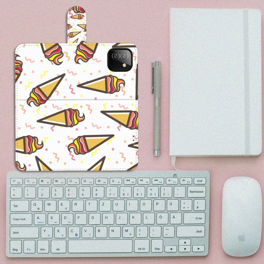 Samsung Galaxy A03 Book Cover Icecream