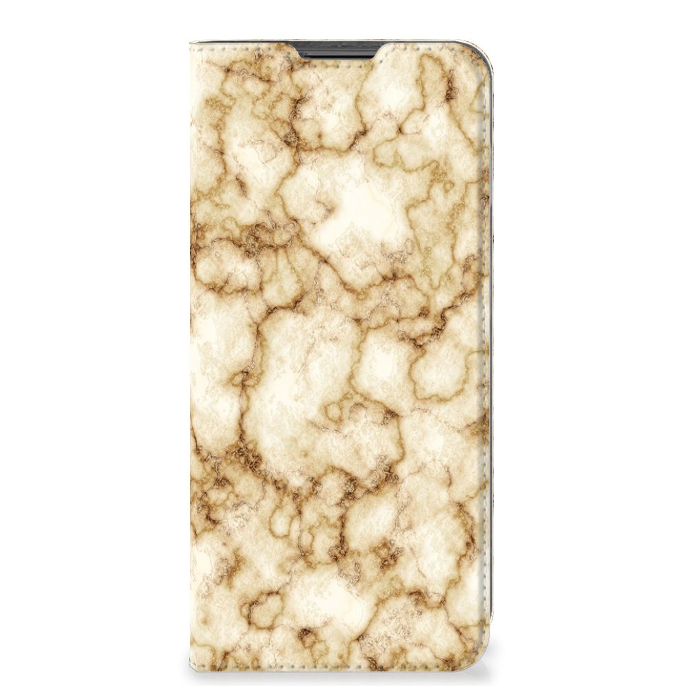 Motorola Moto G22 Standcase Marmer Goud - B2C Telecom