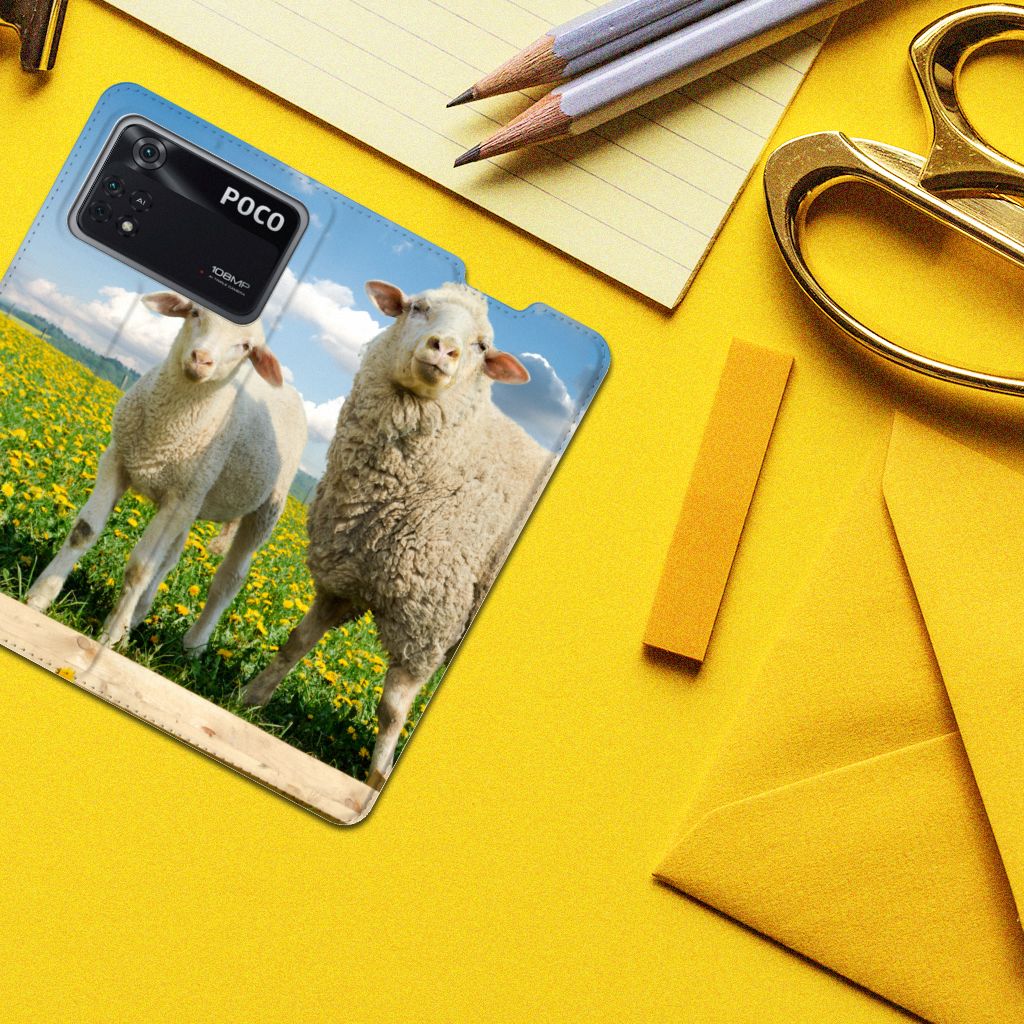 Poco X4 Pro 5G Hoesje maken Schaap en Lammetje - B2C Telecom