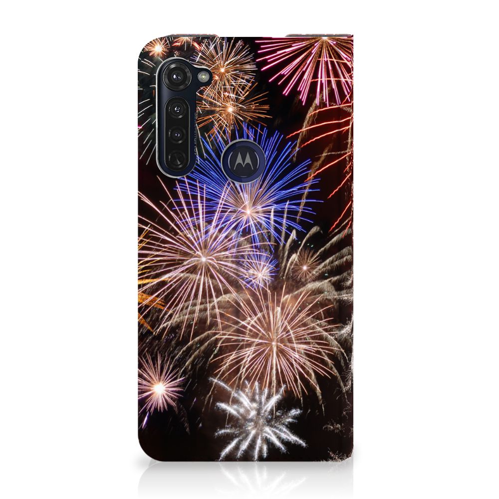Motorola Moto G Pro Hippe Standcase Vuurwerk - B2C Telecom
