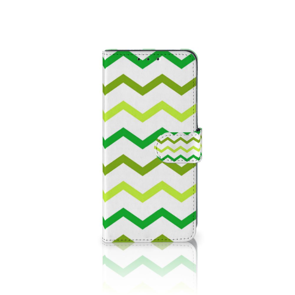 Alcatel 1S 2020 Telefoon Hoesje Zigzag Groen