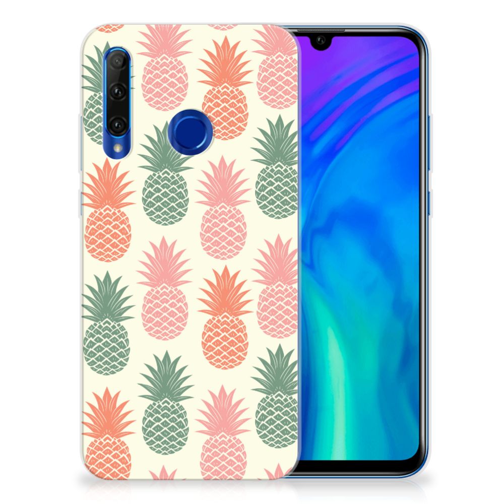 Honor 20 Lite Siliconen Case Ananas