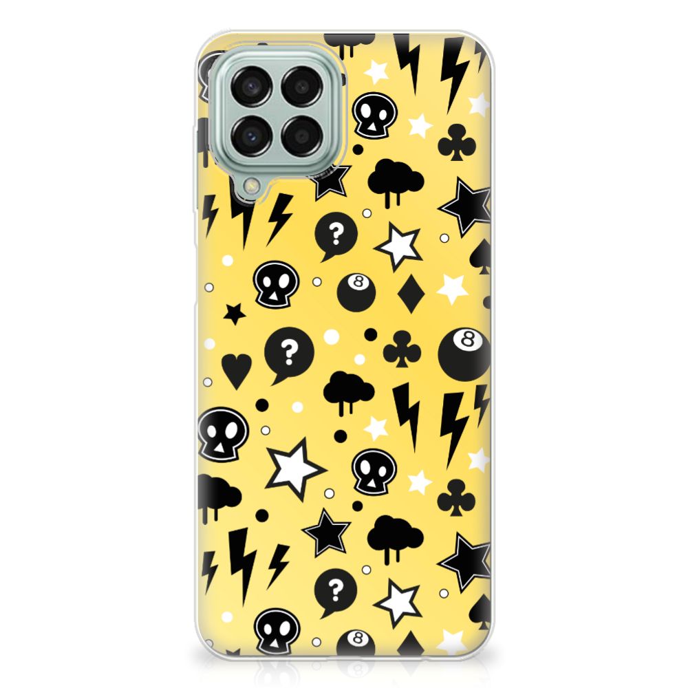 Silicone Back Case Samsung Galaxy M33 Punk Geel