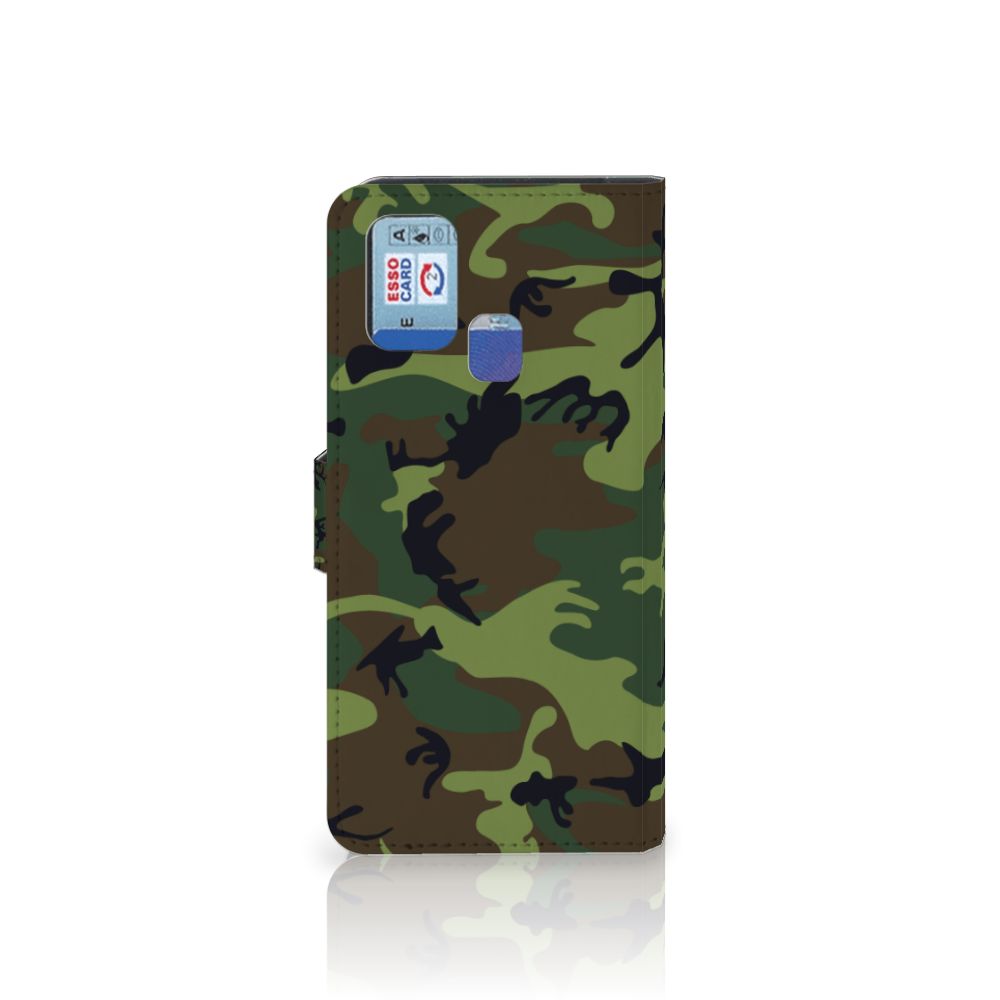 Samsung Galaxy M31 Telefoon Hoesje Army Dark