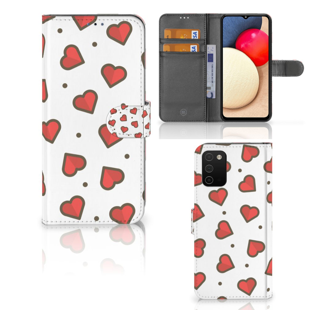 Samsung Galaxy A03s Telefoon Hoesje Hearts