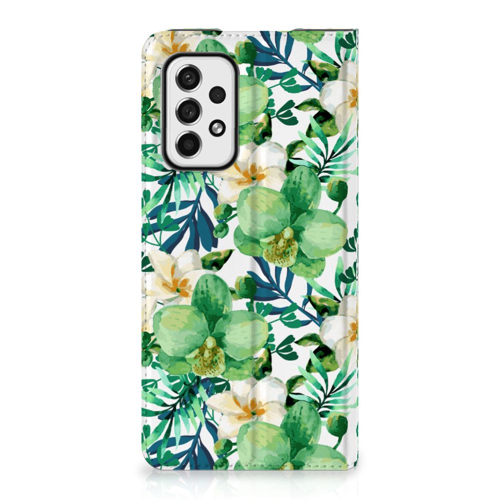 Samsung Galaxy A73 Smart Cover Orchidee Groen - B2C Telecom
