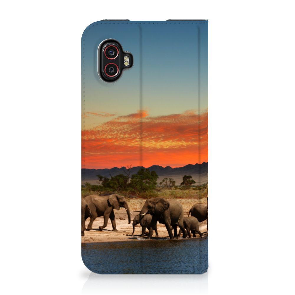 Samsung Galaxy Xcover 6 Pro Hoesje maken Olifanten - B2C Telecom