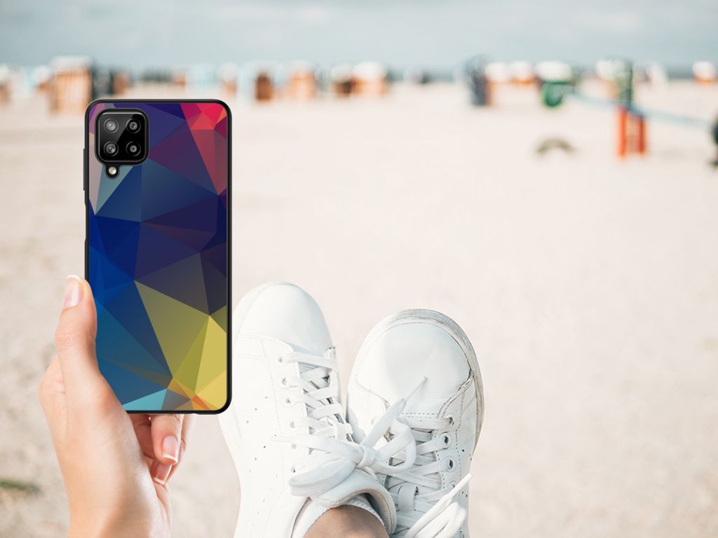 Samsung Galaxy A12 Backcover Polygon Dark B2C Telecom