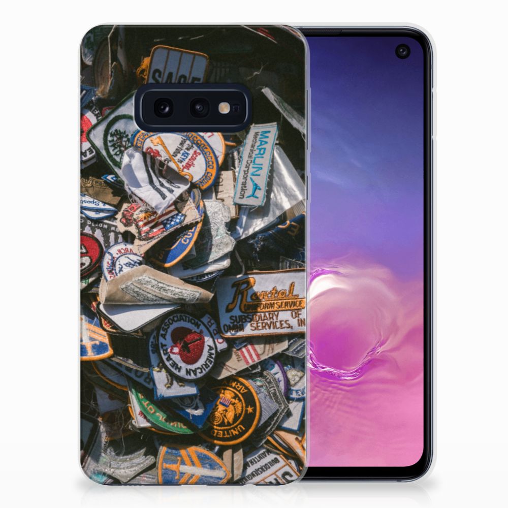 Samsung Galaxy S10e Siliconen Hoesje met foto Badges