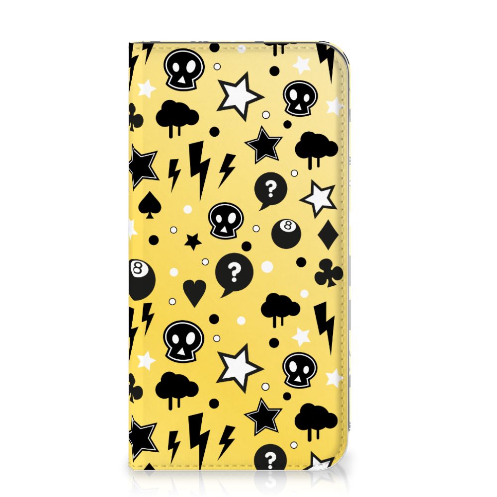 Mobiel BookCase Apple iPhone 11 Pro Max Punk Geel
