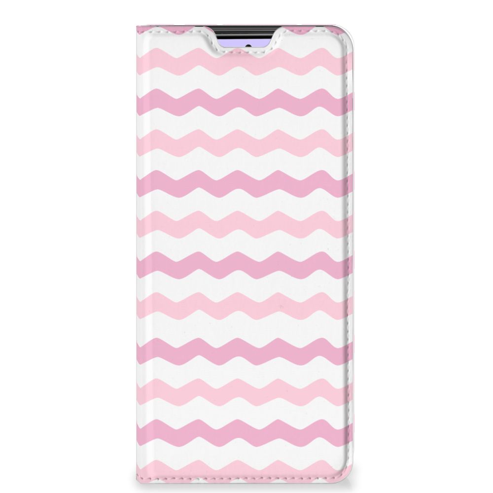 Xiaomi Redmi Note 10 Pro Hoesje met Magneet Waves Roze - B2C Telecom