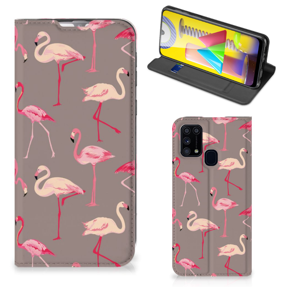 Samsung Galaxy M31 Hoesje maken Flamingo - B2C Telecom