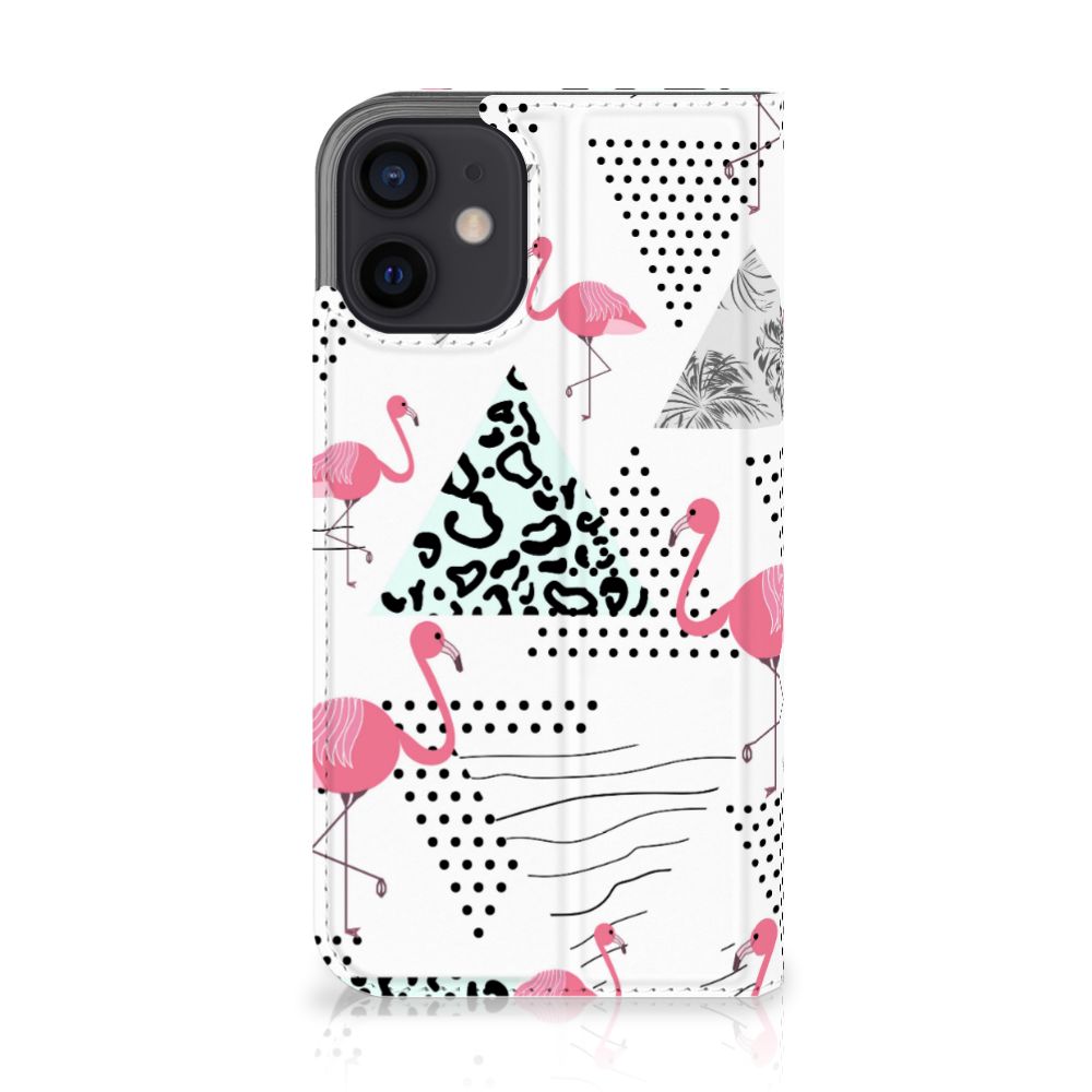iPhone 12 Mini Hoesje maken Flamingo Triangle - B2C Telecom