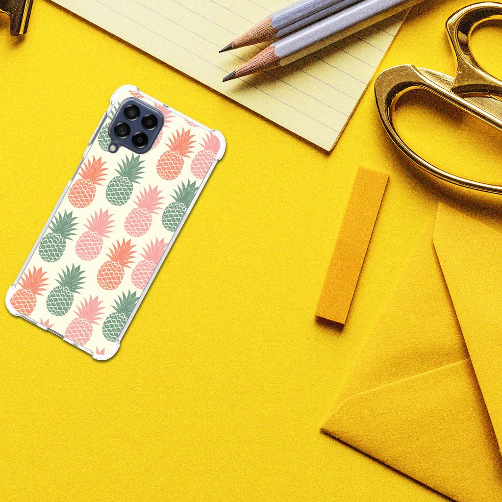 Samsung Galaxy M53 Beschermhoes Ananas B2C Telecom